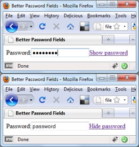 Better Password Fields 2